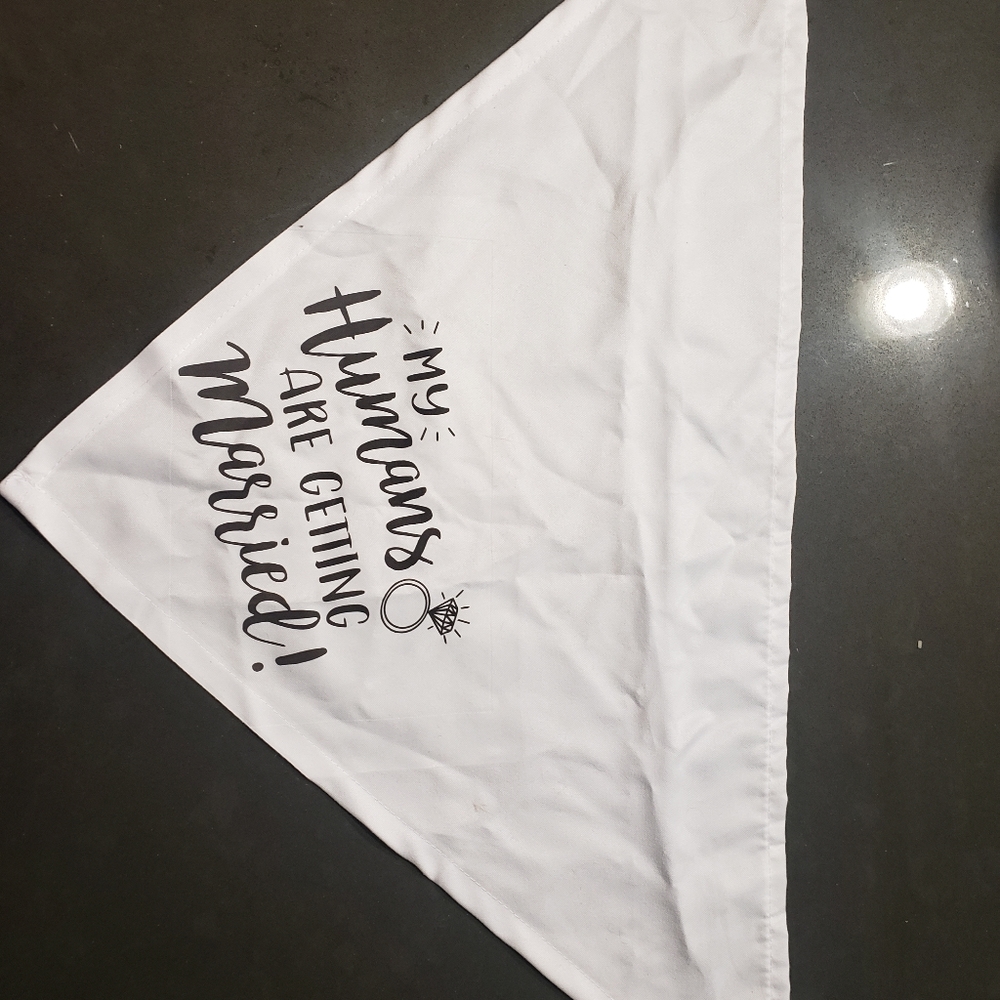 Dog bandana for wedding